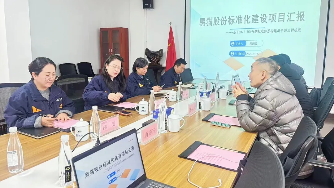 中南国际咨询与黑猫股份召开标准化体系建设结项会议